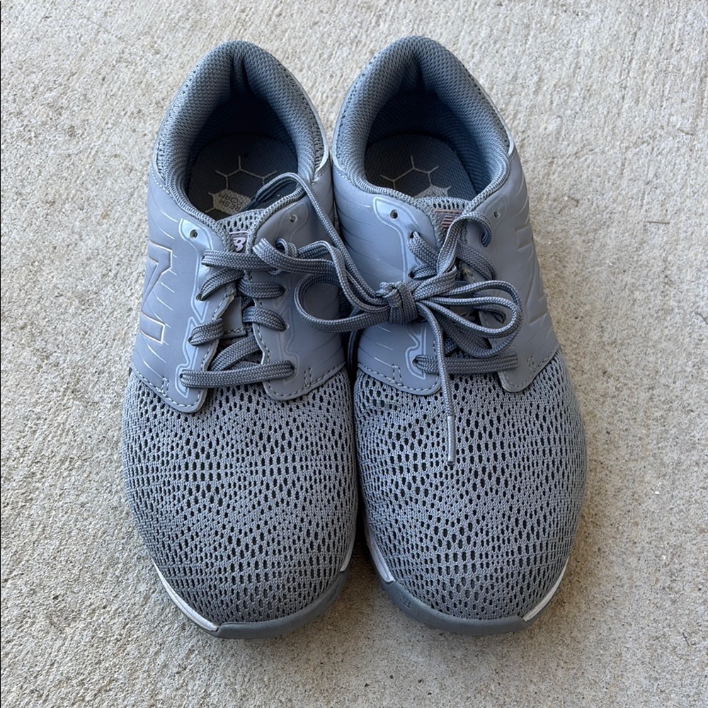 Gray golf sneakers